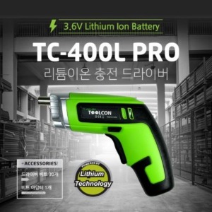 툴콘 충전드라이버 리튬 3.6V 1.3A TC-400L PRO